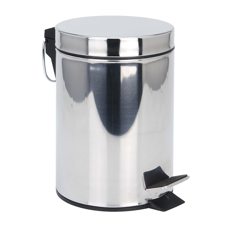 Stainless Steel Waste Bin - With Pedal 3L