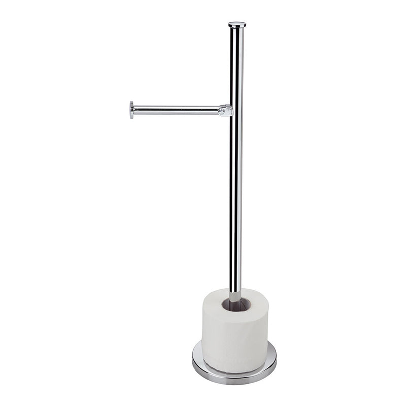 Chromed Bathroom Roll Holder Ø14X55Cm Andrea House