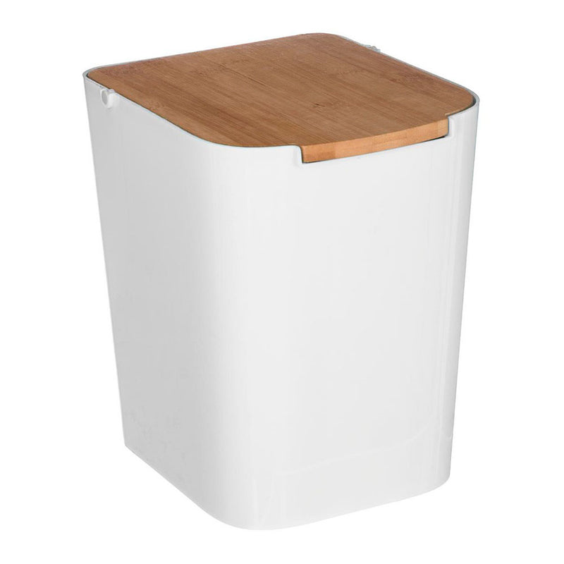 Papelera De Baño Bambu-Blanco 5L Colección 'Baltik'