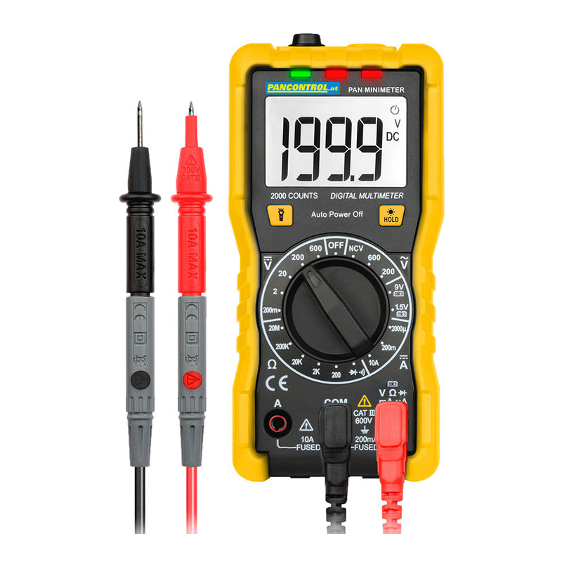 Multímetro Digital Cat Iii 600V Pan Minimeter Pancontrol