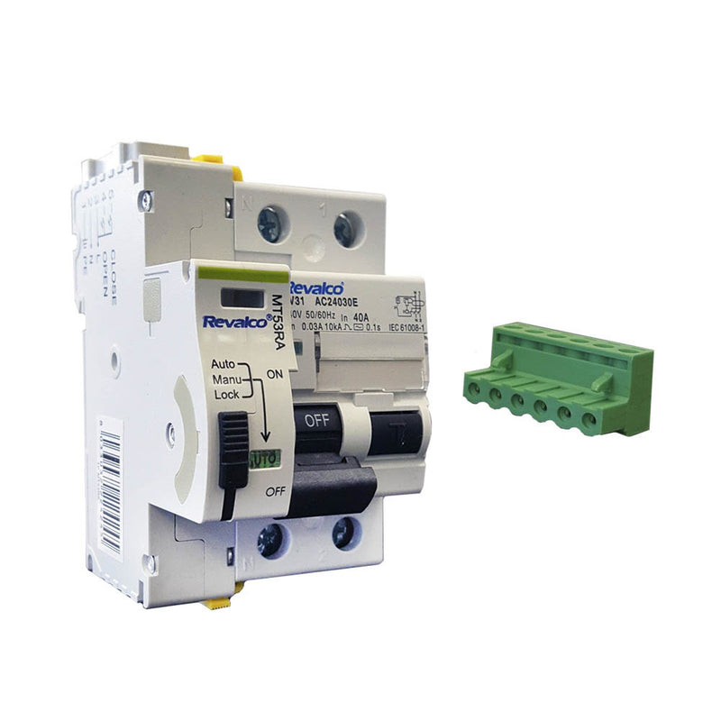 Interruptor Diferencial 2P 40A 30Ma Ac C/Reconexion Automatica Con 3 Tiempos De Rearme 10/60/300 Segundos