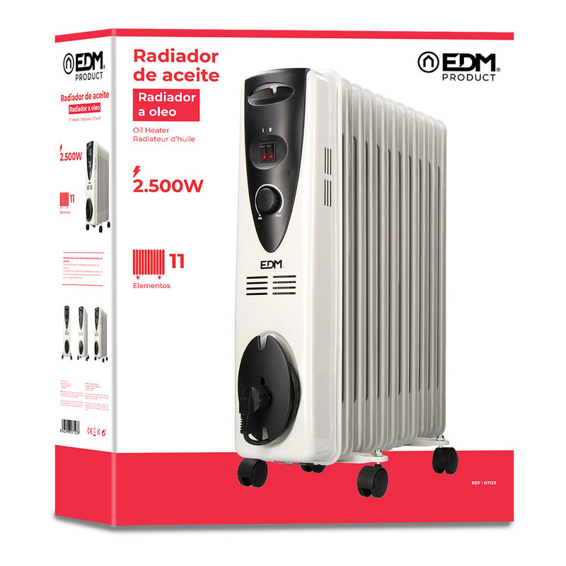 Radiador De Aceite - 2500W - (11 Elementos) - Edm