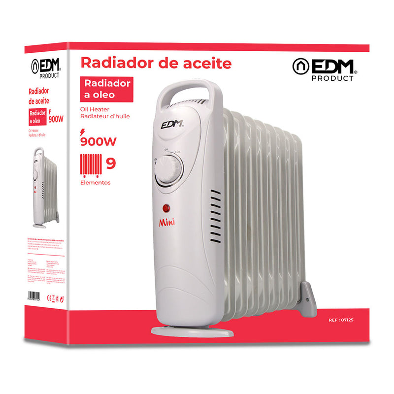 Radiador De Aceite Modelo Junior 900W (9 Elementos) Edm