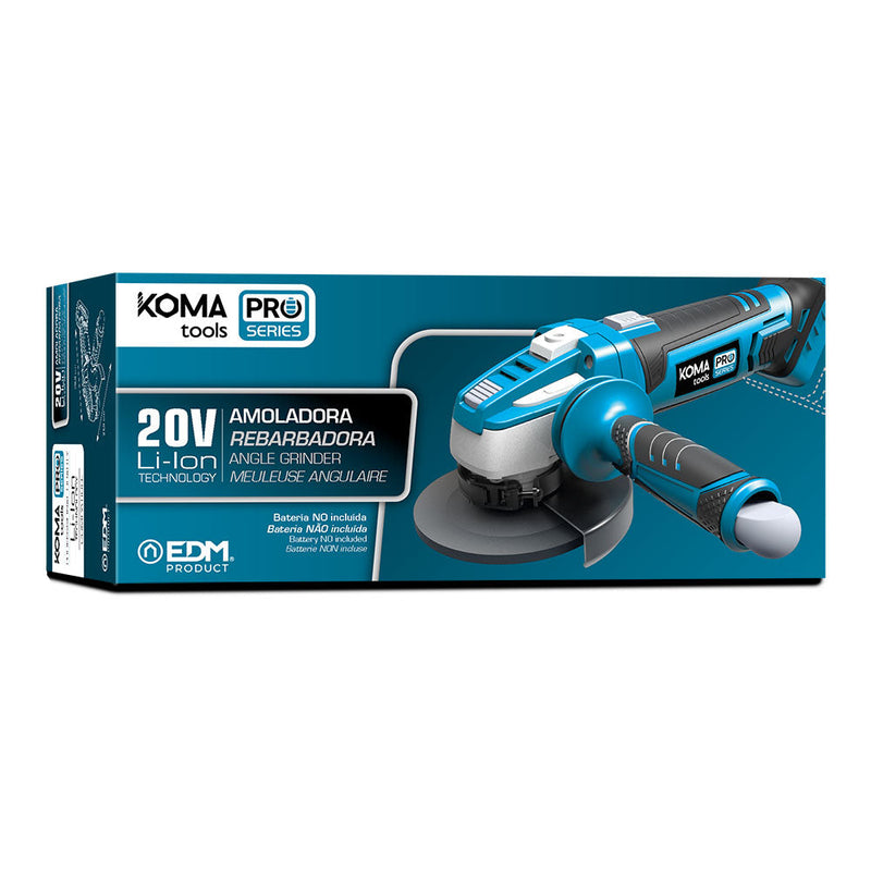 Amoladora 20V (Sin Batería Ni Cargador) Ø115Mm 28,9X23,9Cm Koma Tools