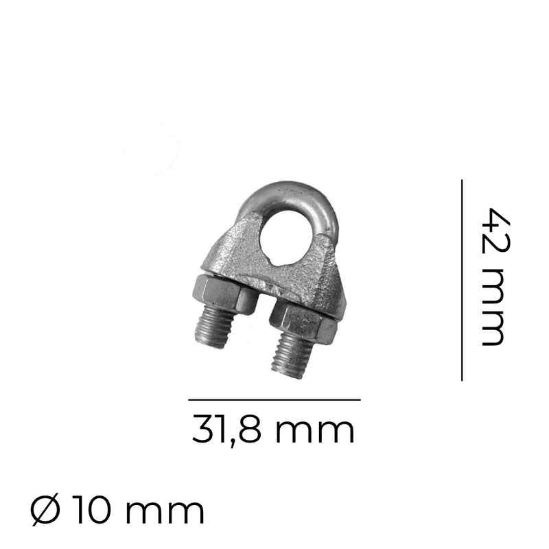 Sujetacables 10Mm 3/8"