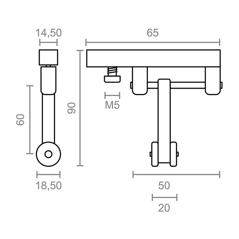 Polea Corredera Pergola Tld21 60Mm 92585 Micel