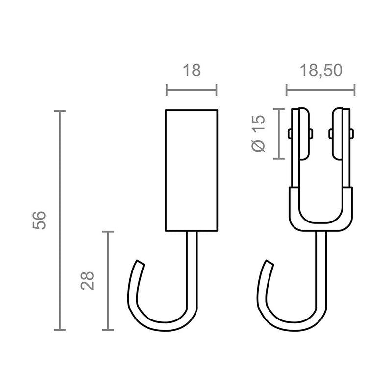 Blister De 2  Poleas Riel Cortina Interior Tld18  92577 Micel