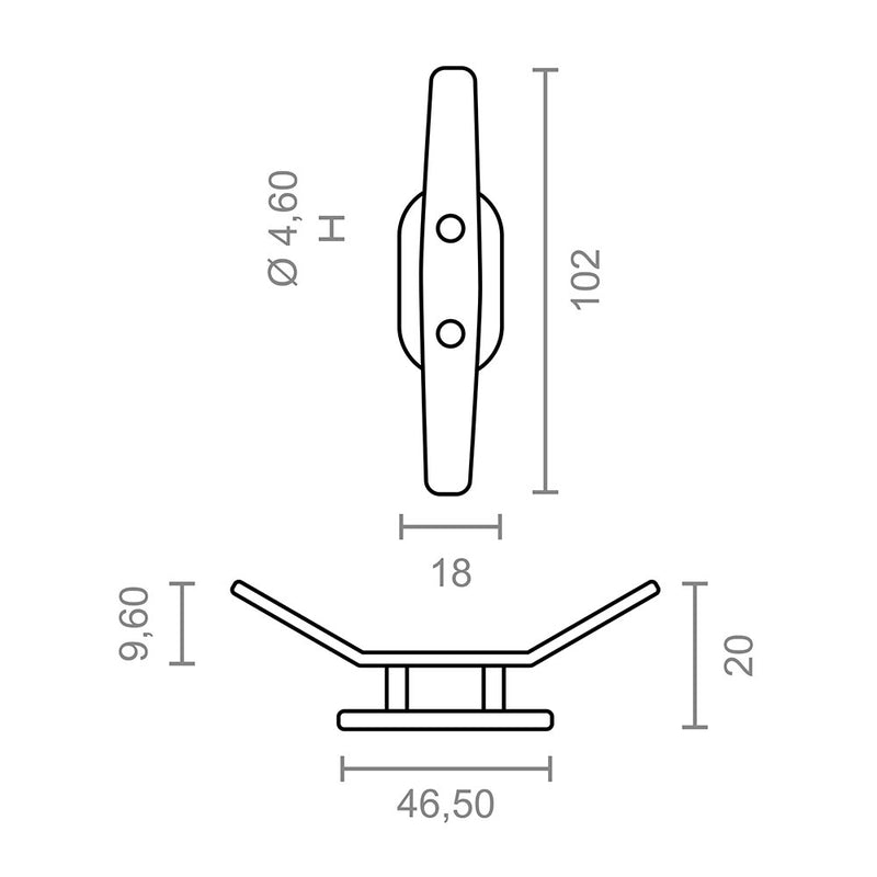 Blister De 2  Poleas Cornamusa Toldo Tld15 102Mm  92572 Micel