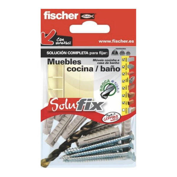 Kit De Fijación Para Muebles Cocina/Baño 569816 Solufix Fischer