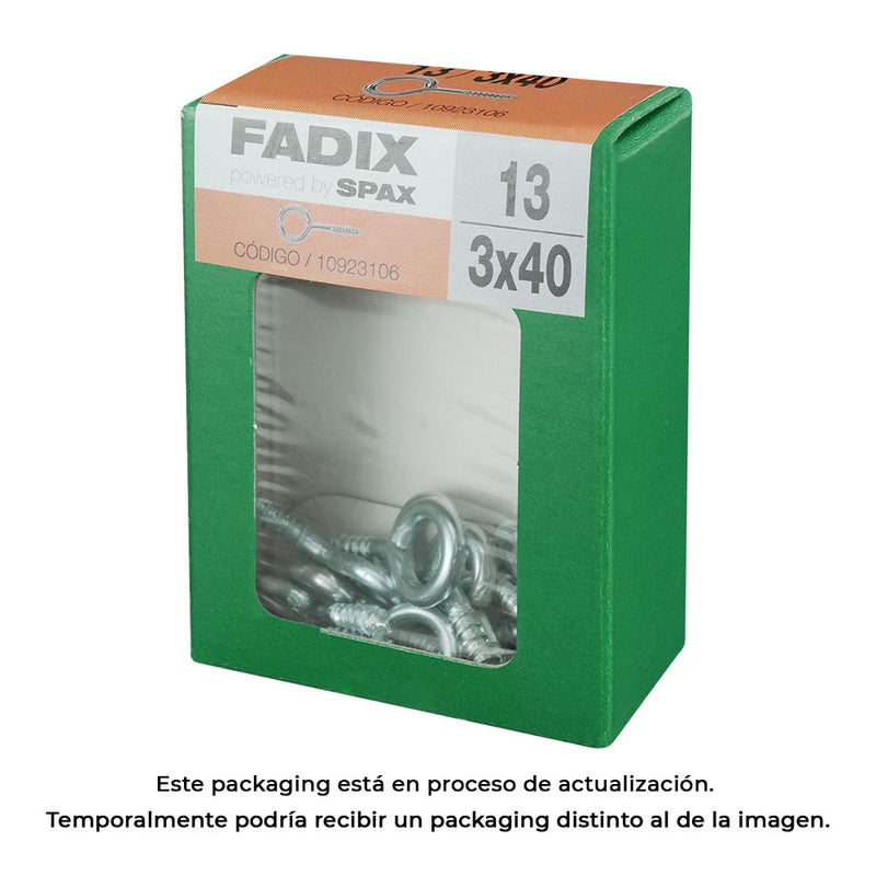 Caja M 13 Unid, Hembrilla Cerrada Cinc 3,0X40Mm Fadix