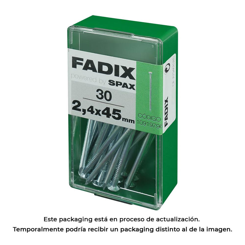 Caja S 30 Unid, Clavo Cp Acero 2,4X45Mm Fadix