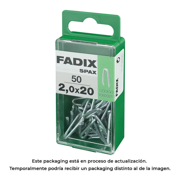 Caja S 50 Unid, Grampillones Cinc 2,0X20Mm Fadix