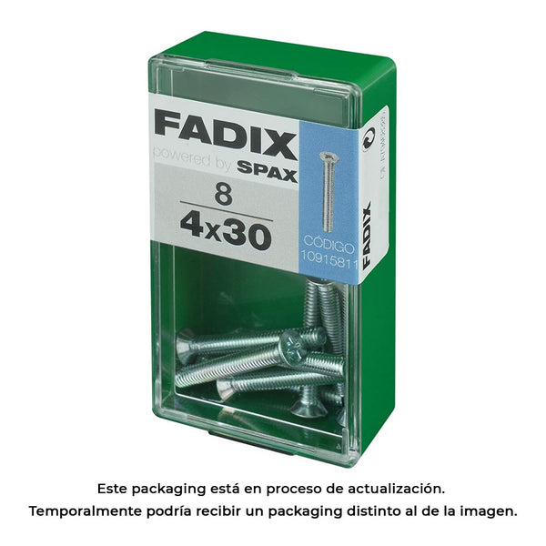 Caja S 8 Unid, Tornillo Metrica Cp M 4X30Mm Fadix