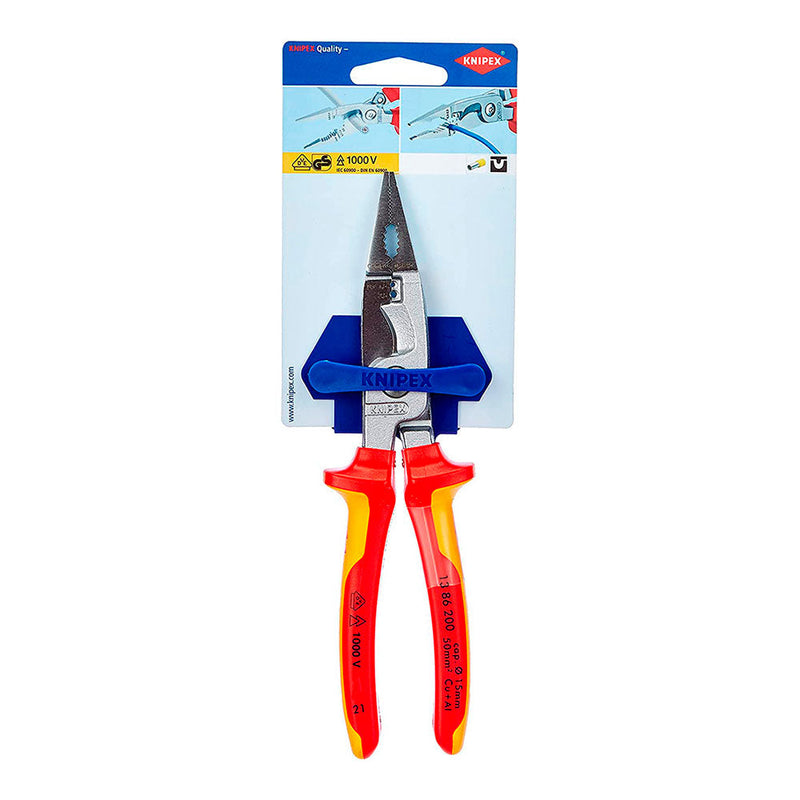 Alicates Para Instalaciones Eléctricas 200X85X20Mm 1386200Sb Knipex