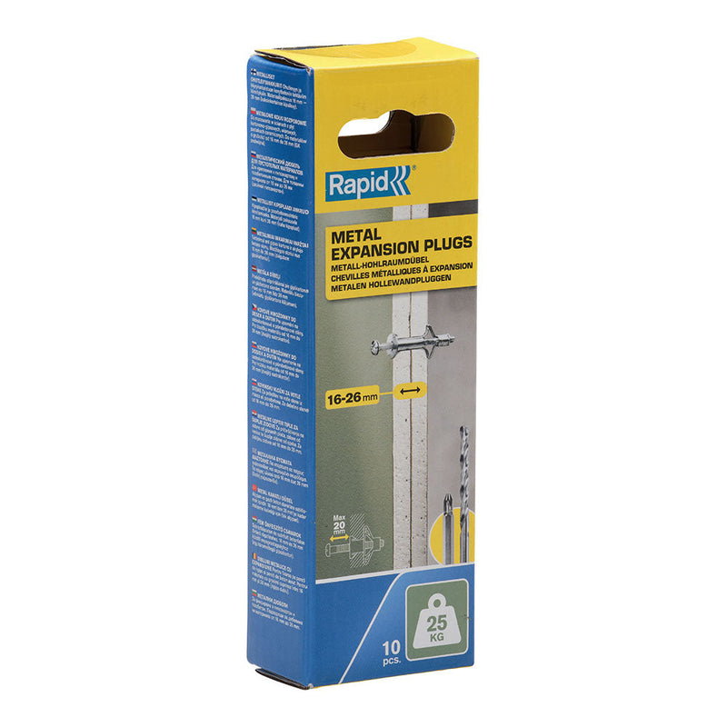 Blister 10 Unidades Taco De Expansión Metálico Ø8X46 Tornillo M4X55 5001547 Rapid