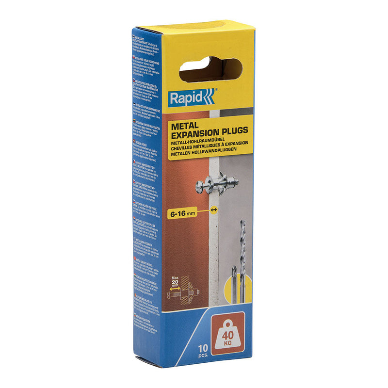 Blister 10 Unidades Taco De Expansión Metálico Ø11X37 Tornillo M5X48 5001549 Rapid