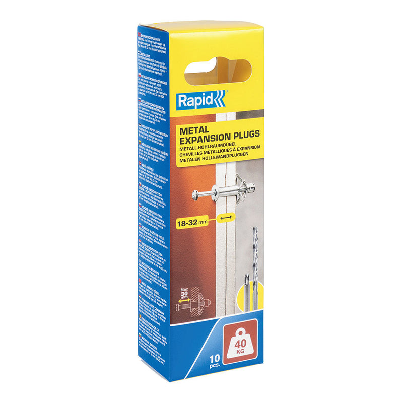 Blister 10 Unidades Taco De Expansión Metálico Ø11X65 Tornillo M5X74 5001551 Rapid