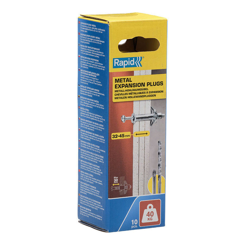 Blister 10 Unidades Taco De Expansión Metálico Ø11X80 Tornillo M5X89 5001552 Rapid