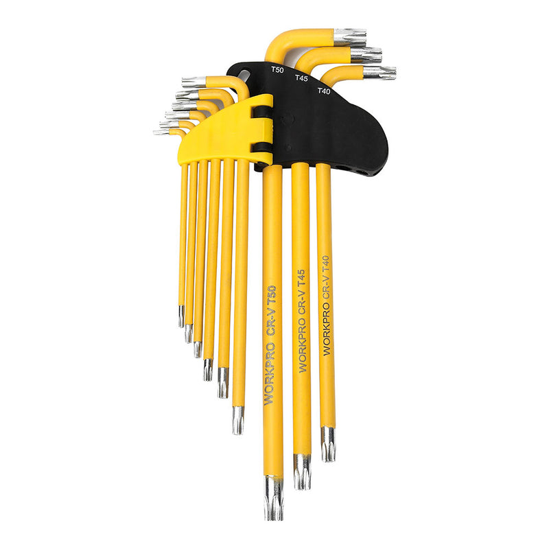 Juego De 9 Llaves Torx De Seguridad De Brazo Largo Workpro