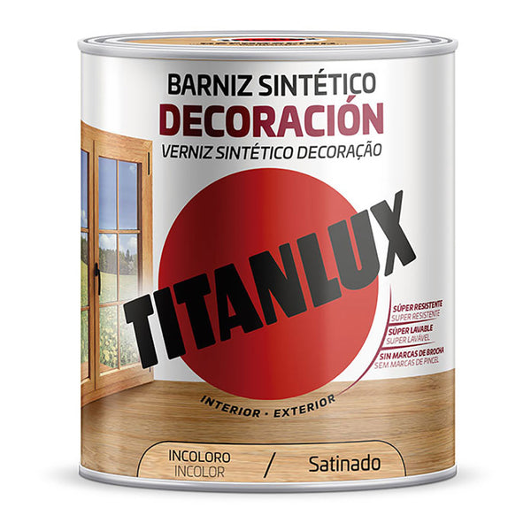 Synthetic Varnish Decoration Satin Colorless 0.250L Titanlux M11100014