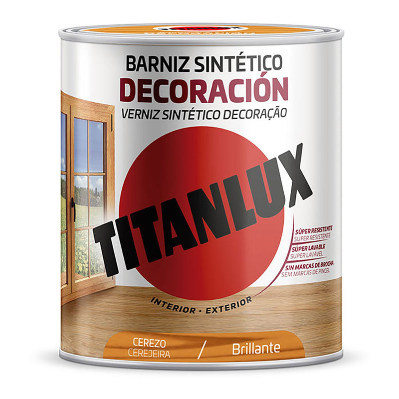 Barniz Sintético Decoración Brillante Cerezo 250Ml Titanlux M10100514