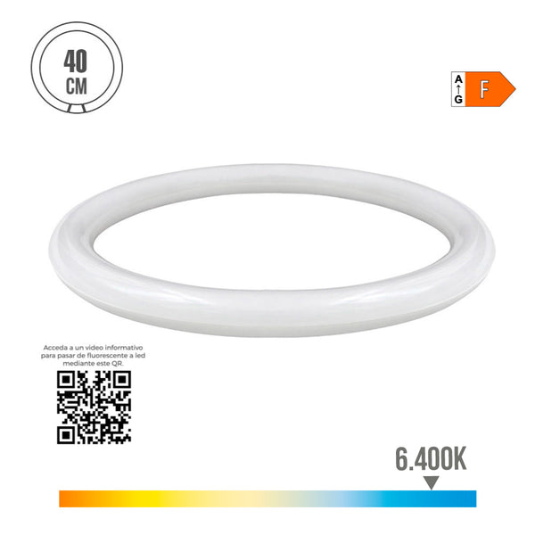 Led Circular Tube G10Q 32W 3400Lm 6400K Cold Light (Eq, 197W) Ø40Cm Edm