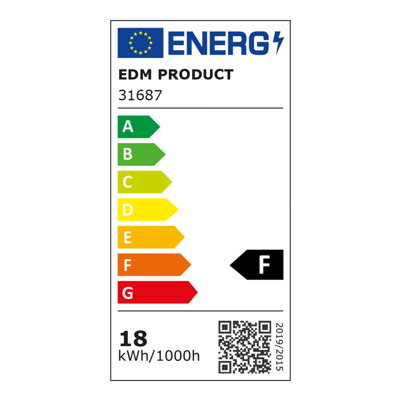 Regleta Electronica Led 18W 1650Lm 6500K Luz Fria 113,8X2,3X3,6Cm Edm