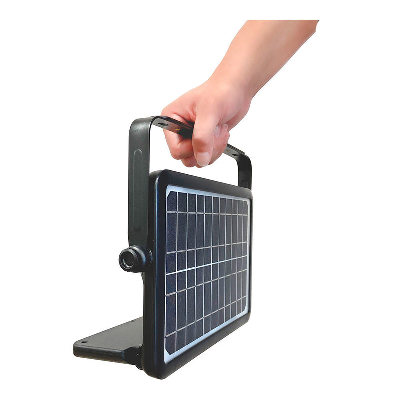 Solar Wall Light 10W 1150Lm Rechargeable, Presence Sensor (2-8M) Black Color 27.5X19.6Cm Edm