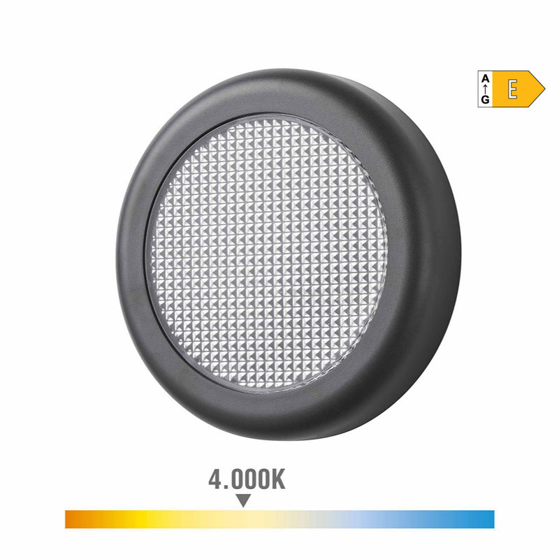 Aplique Led 6W 450Lm 4000K Luz Dia Ip65 Ø14X2,8Cm Redondo Edm