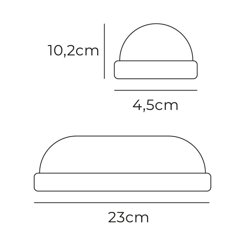 Aplique Oval Led 18W 1820Lm 4,000K 23X4,5X10,2Cm Edm