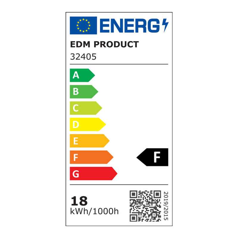 Aplique Oval Led 18W 1820Lm 6400K 23X4,5X10,2Cm Edm