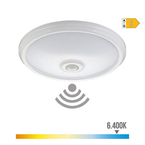 Aplique Led De Superficie Con Sensor Y Luz De Emergencia Ip20 16W 96 Leds 6400K Edm