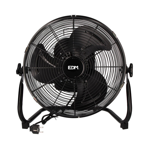 Ventilador Industrial De Suelo, Oscilante, Color Negro, Potencia: 70W Aspas: Ø45X55Cm Edm