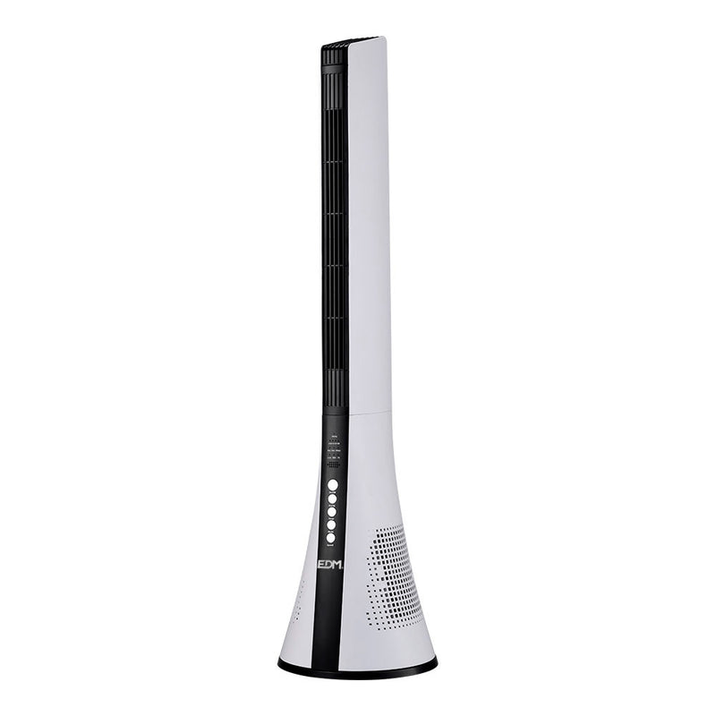 Ventilador De Torre, Potencia: 50W Con Mando A Distancia, Color Blanco 28,5X27,8X110,8Cm Edm