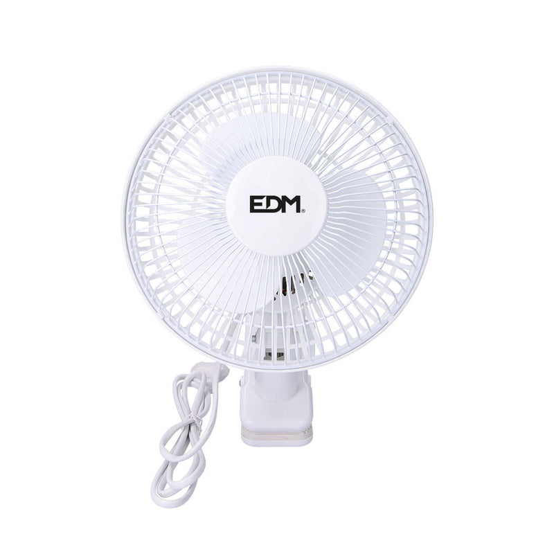 Ventilador De Pinza, Color Blanco, Potencia: 15W Aspas: Ø15Cm 28Cm Edm