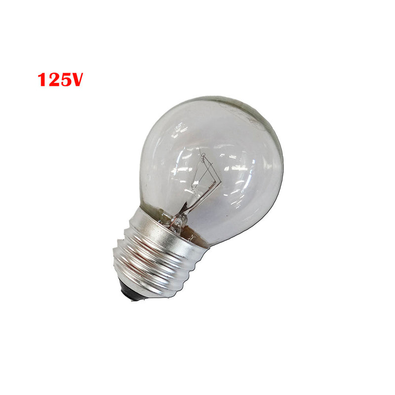 Clear Spherical Incandescent Bulb 60W E27 125V (Industrial Use Only)