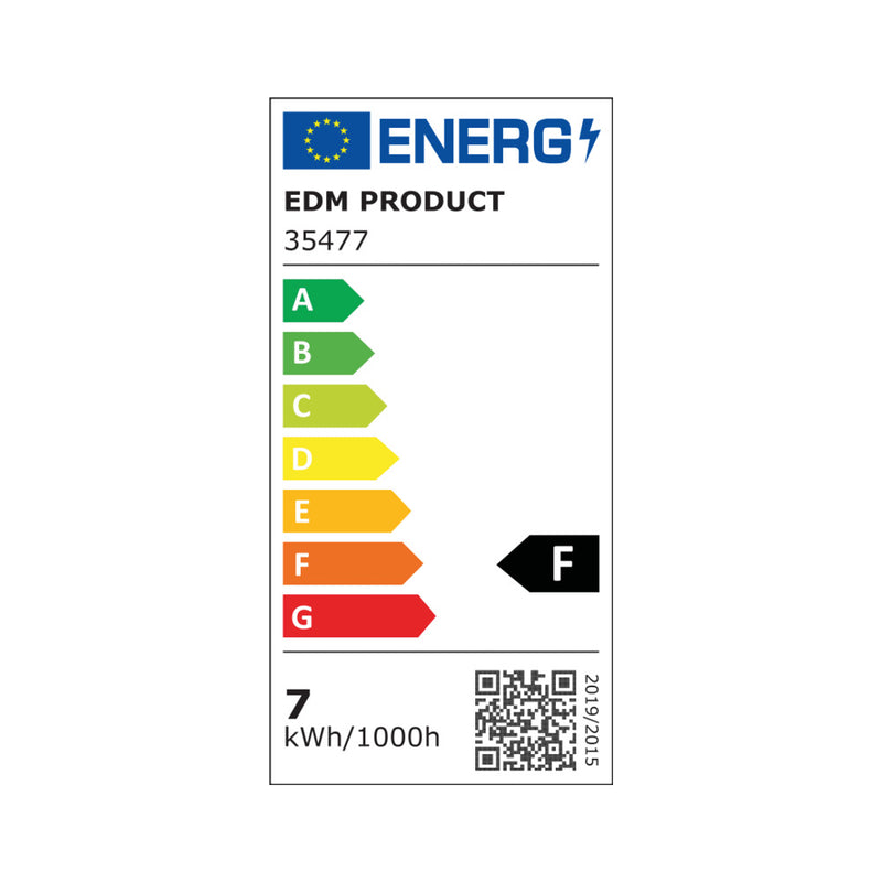 Bombilla Reflectora Led R63 E27 7W 470Lm 3200K Luz Calida Ø6,3X10Cm Edm