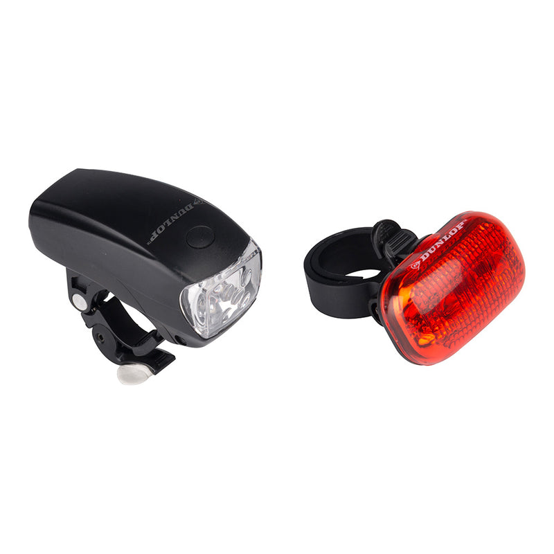 Set of 2 Bicycle Lights, Front and Rear, 2Xaaa (Not Included) Dunlop