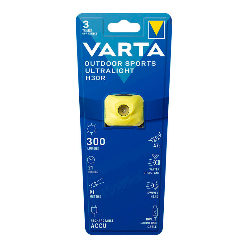 Varta Ultralight H30R Yellow Headlamp