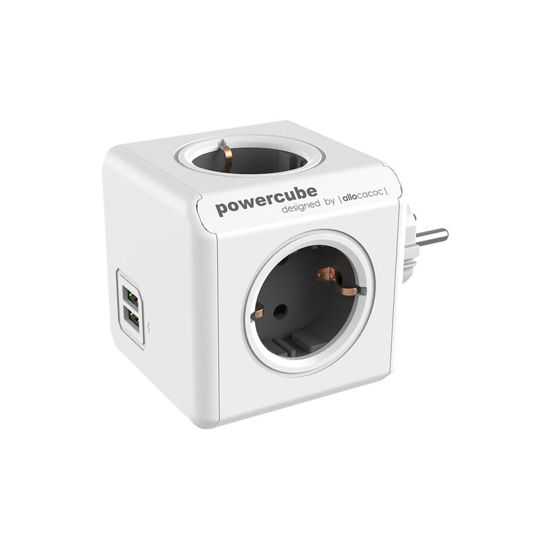 Powercube Original+Usb 4 Power Sockets + 2 Usb 1202 Powercube