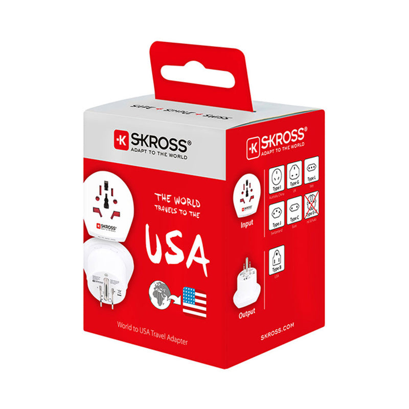 World to United States Adapter Skross 1500221-E