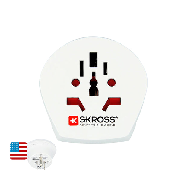 World to United States Adapter Skross 1500221-E