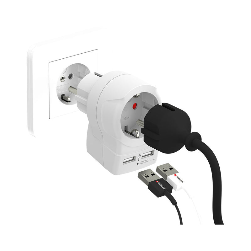 Adaptador Europeo Usb Skross 1500282