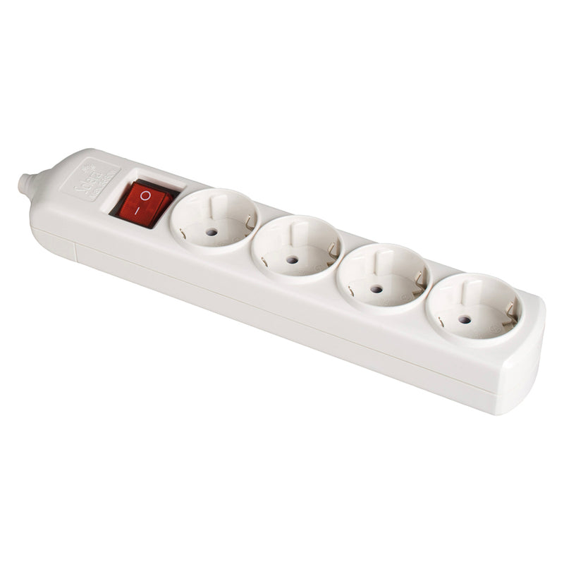 Bipolar Base 4 Sockets With T/Tl 10/16A 250V White + Solera 8004Il Illuminated Switch