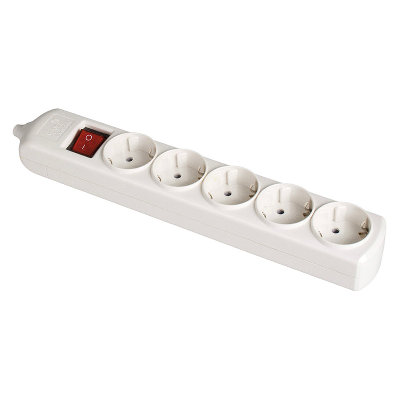 Bipolar Base 5 Sockets With T/Tl 10/16A 250V White + Solera 8005Il Illuminated Switch