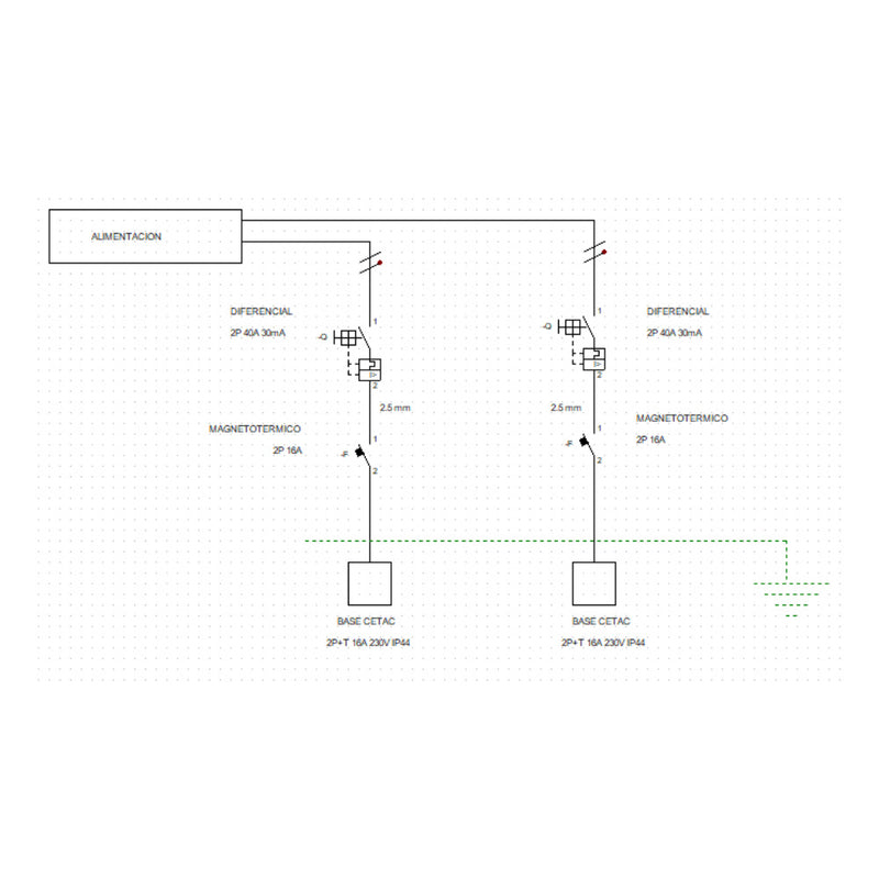 Cuadro Con Bases, Cableado Y Protecciones Solera 1311A-I85