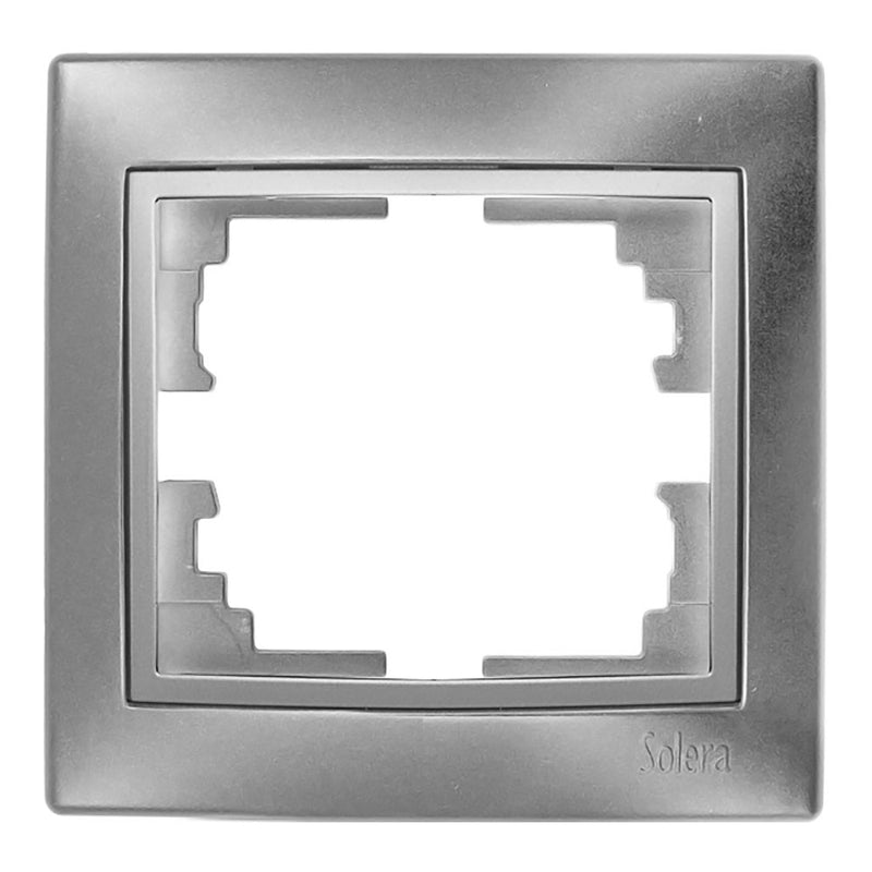 Marco Para 1 Elemento Plata 83X81X10Mm, Serie Europa Solera Erp71Au