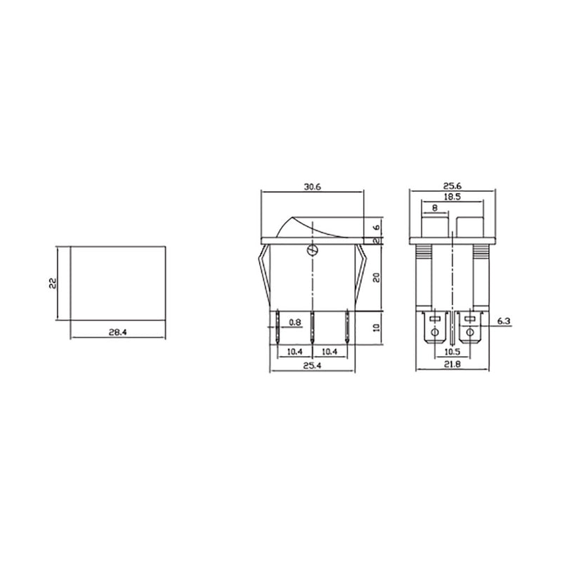 Interruptor Doble Luminoso Empotrado 16A