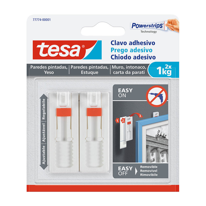 Adhesive Nail Up to 1Kg Painted Wall 77774 Tesa