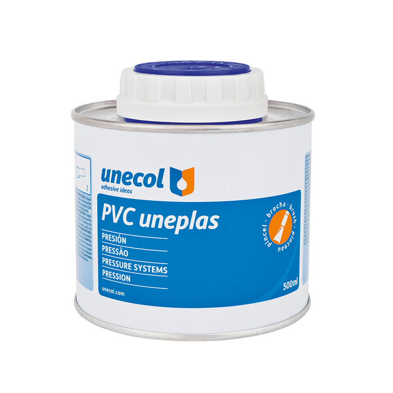 Pvc Uneplas, Metallic Pot 500Ml With Brush A2041 Unecol